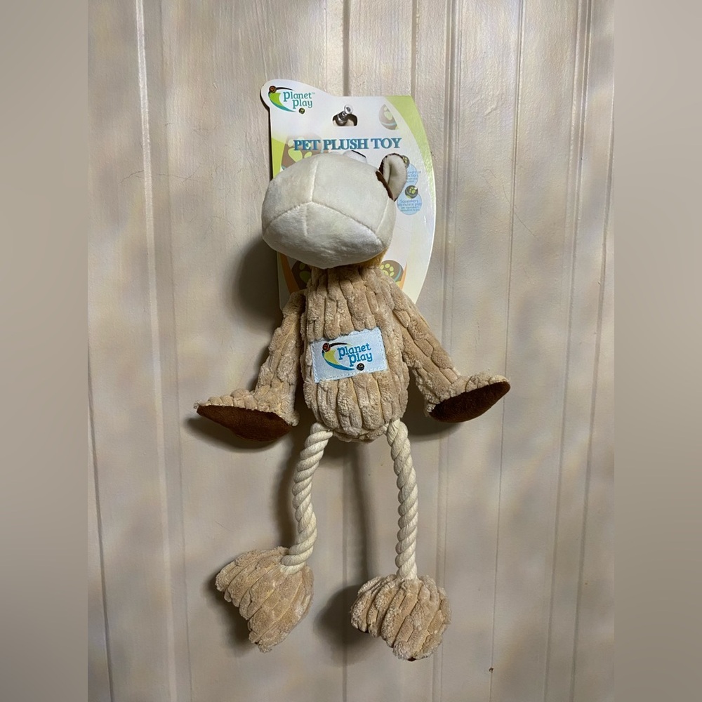 Planet Play ~ Cowb~ Squeaky Plush Dog Toy 14”